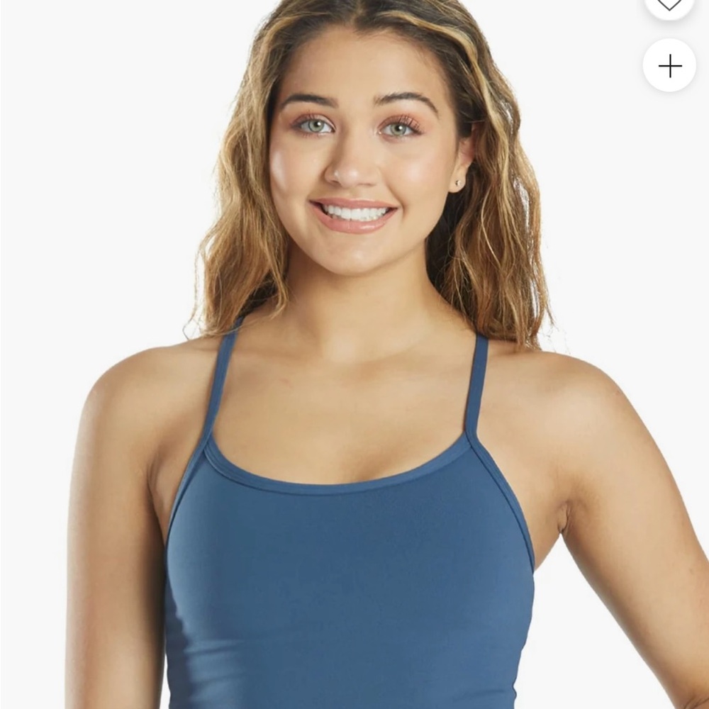 Everyday Yoga Women's Blue and Black Cami Top